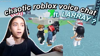 ROBLOX VOICE CHAT FT. LARRAY? - VLOGMAS DAY 14