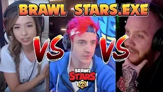 FUNNY MOMENTS de streamers JUGANDO al BRAWL STARS | SON MUY MANCOS