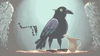 The Thirsty Crow's Clever Solution | English Kids Story | Moral and learning Story