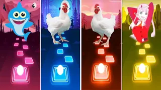 Baby Shark Dance VS Chicken Song VS Phao 2 Phut Hon -Tiles hop EDM Rush