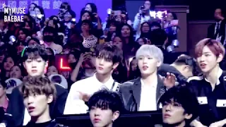 181214 MAMA in HONGKONG BTS 리액션 Reaction -워너원 배진영 BAEJINYOUNG Focus 직캠