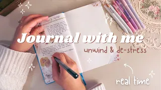 journal with me 📝 monthly reflection questions | ASMR fire crackling sounds & soft jazz