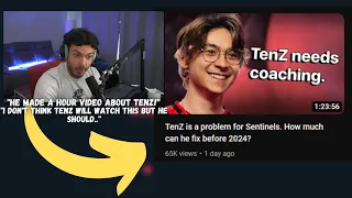 Tarik Reacts to Sideshow CRITICIZING TenZ VODS ''TenZ is not Good enough''