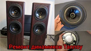 Ремонт динамиков акустики Tannoy, плохо работает высокочастотный динамик, ремонт твиттера tannoy