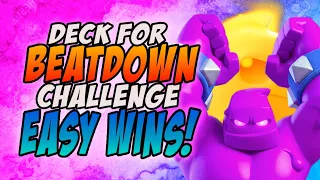 MASTER THE DECK BEATDOWN CHALLENGE WITH THE BEST ELIXIR GOLEM DECK! - Clash Royale -Frozine Gaming!
