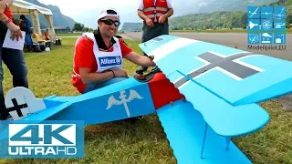 RC FOKKER D.VII 1:4 CARLOS ESCUDER CANO (ESP) F4 SCALE WORLD CHAMPIONSHIP 2018 MEIRINGEN [4K]