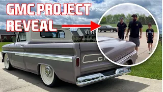 66 GMC OWNER REVEAL | Check out this owners reaction to seeing his supercharged LS powered GMC truck