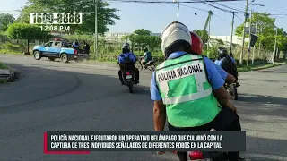 Operativo policial en Managua pone tras las rejas a varios delincuentes - Nicaragua