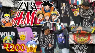 trendy anime printed t shirts and hoodies starting at just ₹200Fashion street Mumbai | H&M / ZARA|💥