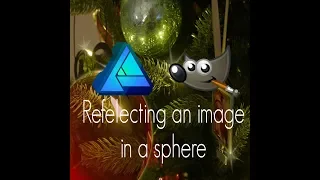 Wrapping an image around a sphere in Affinity Designer and Gimp- The Christmas ball