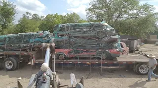 CRUSHING ALL CHEVYS. 84 CHEVY Z28 2 1980 CHEVY C10'S WILL THEY MAKE OUT OR GET CRUSHED??