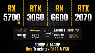 RX 5700 XT vs RTX 3060 vs RX 6600 vs RTX 2070 || 14 Games at 1080P, 1440P, Ray Tracing + DLSS & FSR