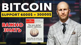 Bitcoin support 6000$ = 30000$. Важно знать🐳