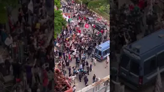 Represión en Palermo, Sicilia, Italia | Manifestación a 31 años del atentado a juez Giovanni Falcone