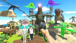 FPS Avatar Rescue Soldiers Captured by Dinosaurs,Godzilla,Bloop - Animal Revolt Battle Simulator