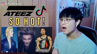 a gay reacts to ATEEZ TIKTOKS