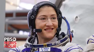 WATCH LIVE: Astronaut Christina Koch discusses her record-long spaceflight