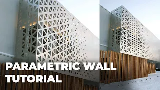 Parametric patterns Façade |Grasshopper For Architecture Tutorial