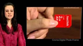 Croma Digital Photoframe - How to Insert Compatible Memory Card