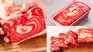 EGGLESS RED VELVET MARBLE CAKE | VALENTINE 2020 SPECIAL RECIPE | WITHOUT OVEN | N'OVEN