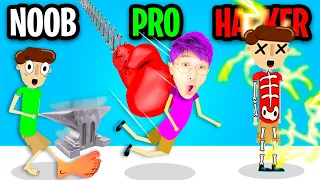 NOOB vs PRO vs HACKER In HOUSE OF HAZARDS!? (ALL LEVELS!)