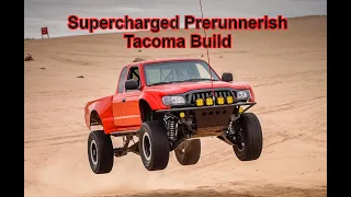 FIRST GEN TACOMA Supercharged Prerunnerish Build Walkaround.  Why I did what I did at the end.