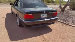 BMW E38 750il Straight Pipe VS. Stock Exhaust