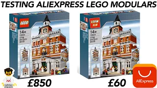 Testing AliExpress Fake Lego | Modular Town Hall Review