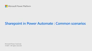 Sharepoint in Power Automate Common scenarios