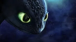 How to Train Your Dragon - Toothless Speedpaint - 2 Years Later.