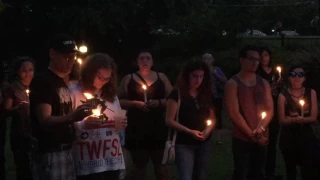 #RIPchester - candlelight vigil for Chester