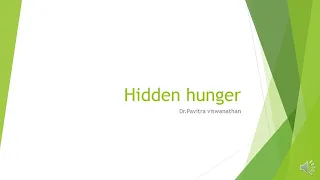 HIdden hunger-MD/DNB exam preparation