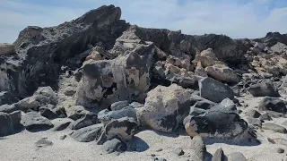 Exploring Obsidian Butte lava dome - Salton Sea