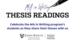 Fall 2021 MA in Writing Thesis Reading