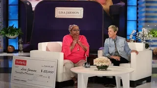 Lisa Jarmon Receives a Rare Ellen Show Honor