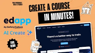 How to build a course from scratch in 5 minutes - Edapp AI create Tutorial