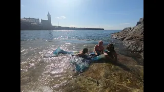 Mermaid play in Porthleven