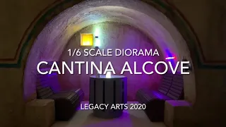 CANTINA ALCOVE 1/6 SCALE DIORAMA BY LEGACY ARTS CUSTOM DIORAMAS FOR HOT TOYS & SIDESHOW