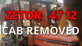 ZETOR 4712 CAB REMOVAL, odstranění kabiny,