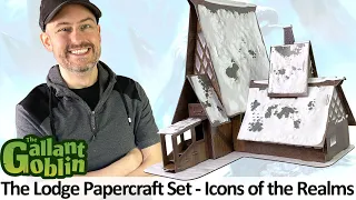 The Lodge Papercraft Set - WizKids D&D Icons of the Realms Prepainted Minis