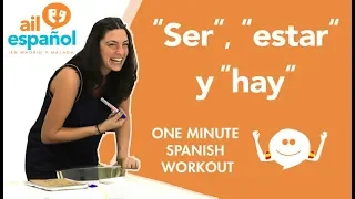 Ser, estar y hay - One Minute Spanish Workout con Rocío