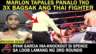 BREAKING NEWS: Marlon Tapales Panalo 1st Round TKO 3x PINABAGSAK Si Thai Fighter Nattapong Jankaew