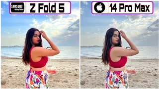 Samsung Galaxy Z Fold 5 Vs Iphone 14 Pro Max Camera Test Comparison Click Some Image's #samsung