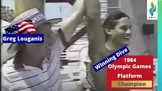 1984 Greg Louganis - Team USA - 307C - USA Diving Platform - Olympic Games - winning dive
