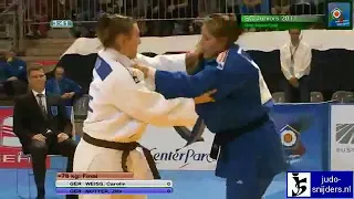 Judo 2011 EC Juniors Lommel  Carolin Weiss GER   Zita Notter GER +78kg final