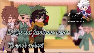 Different fandoms react! || Killua || pt 1/7 ||