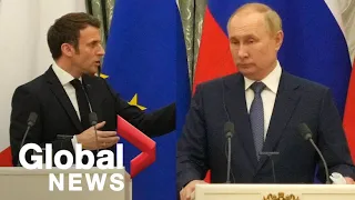 Russia-Ukraine standoff: Macron meets with Putin to talk de-escalation