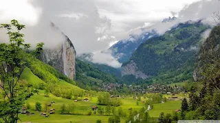 Best Meditation Piano Music for Stress Relief * SWITZERLAND (FULL HD) Ambient Drone Footage