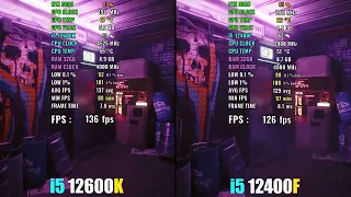 i5 12400F vs i5 12600K - How Much Performance Difference?