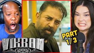 VIKRAM Movie Reaction Part 1/3! | Kamal Haasan | Vijay Sethupathi | Fahadh Faasil | Lokesh Kanagaraj